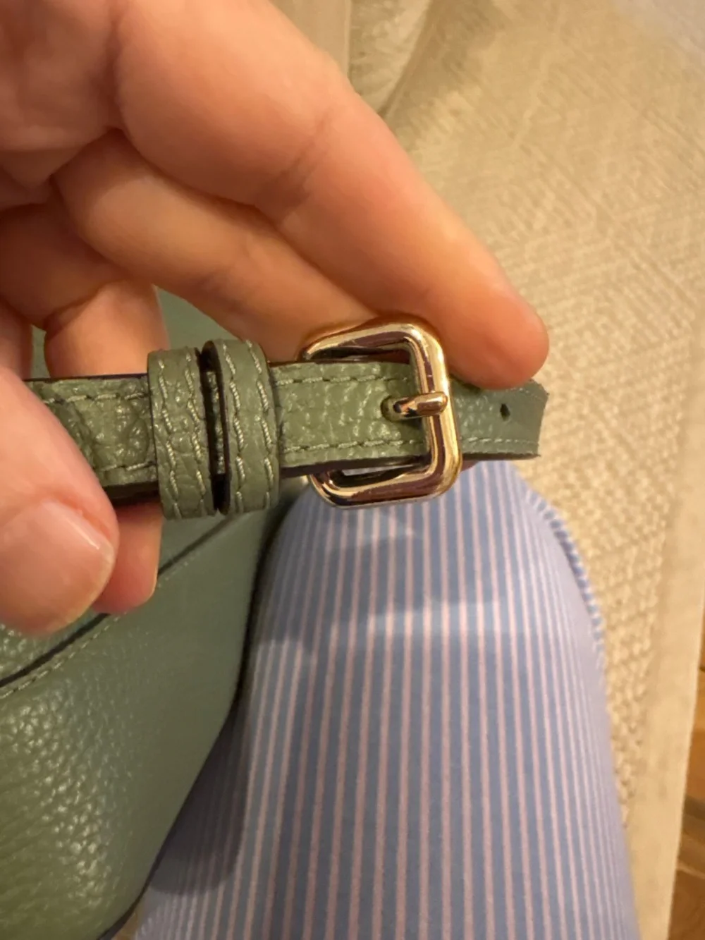 Kate Spade Hanna Southport Avenue Pebbled Leather Crossbody Green WKRU7110